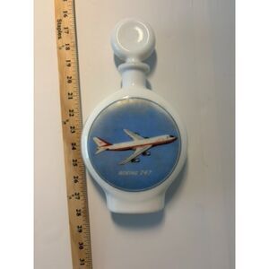 Vintage RARE 1969 Boeing 747 jumbo jet avaition  Dant Distillery whiskey decante